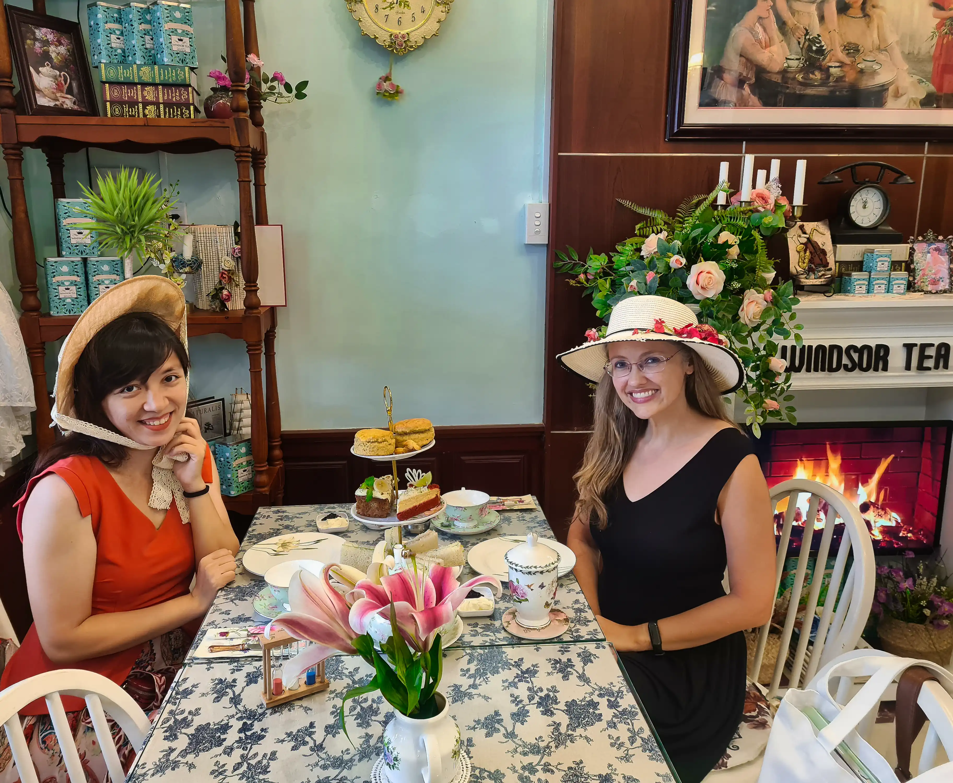 Afternoon Tea for Family At The Windsor Tea House Ho Chi Minh City, Saigon, Vietnam