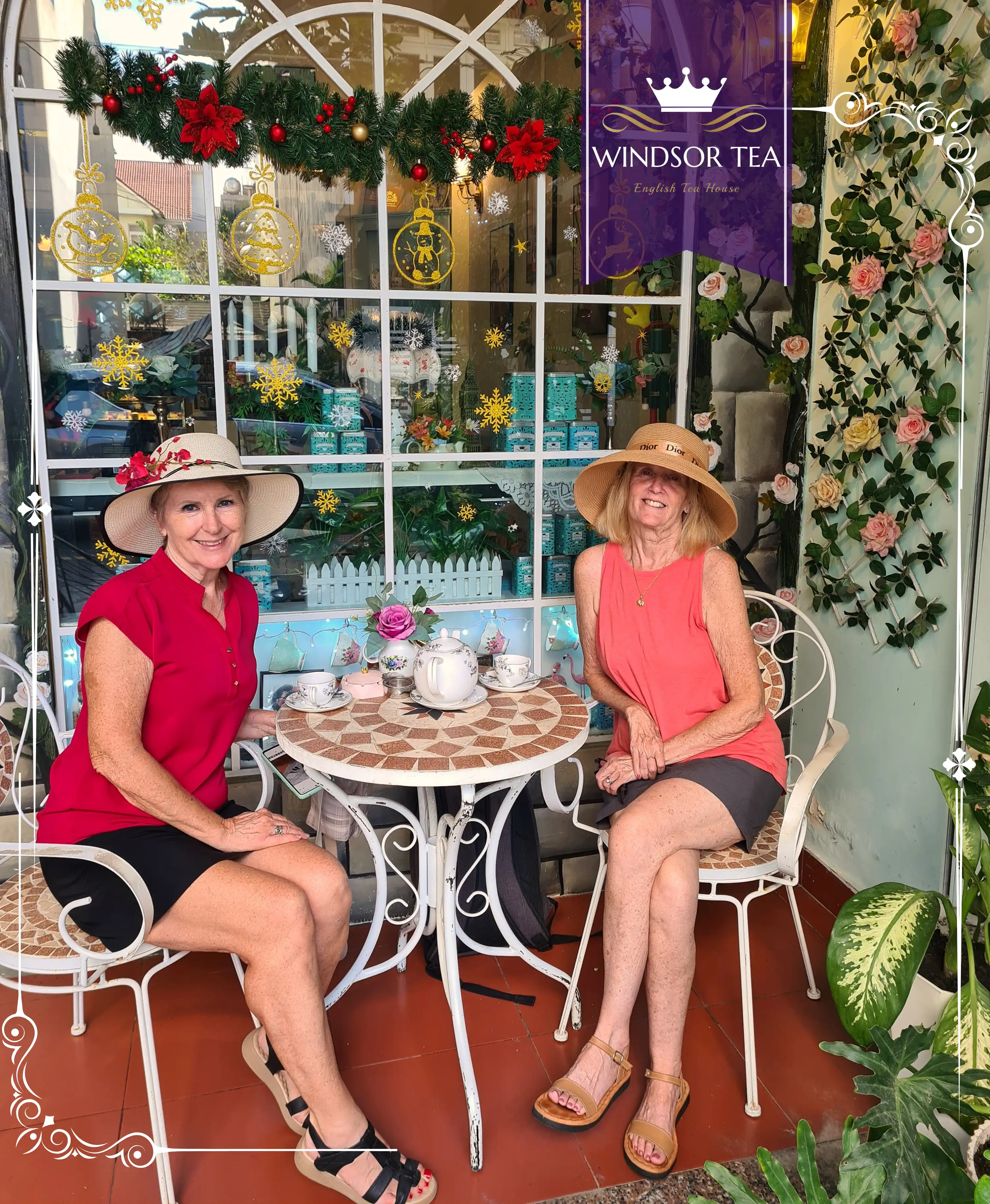 Afternoon Tea for Family At The Windsor Tea House Ho Chi Minh City, Saigon, Vietnam