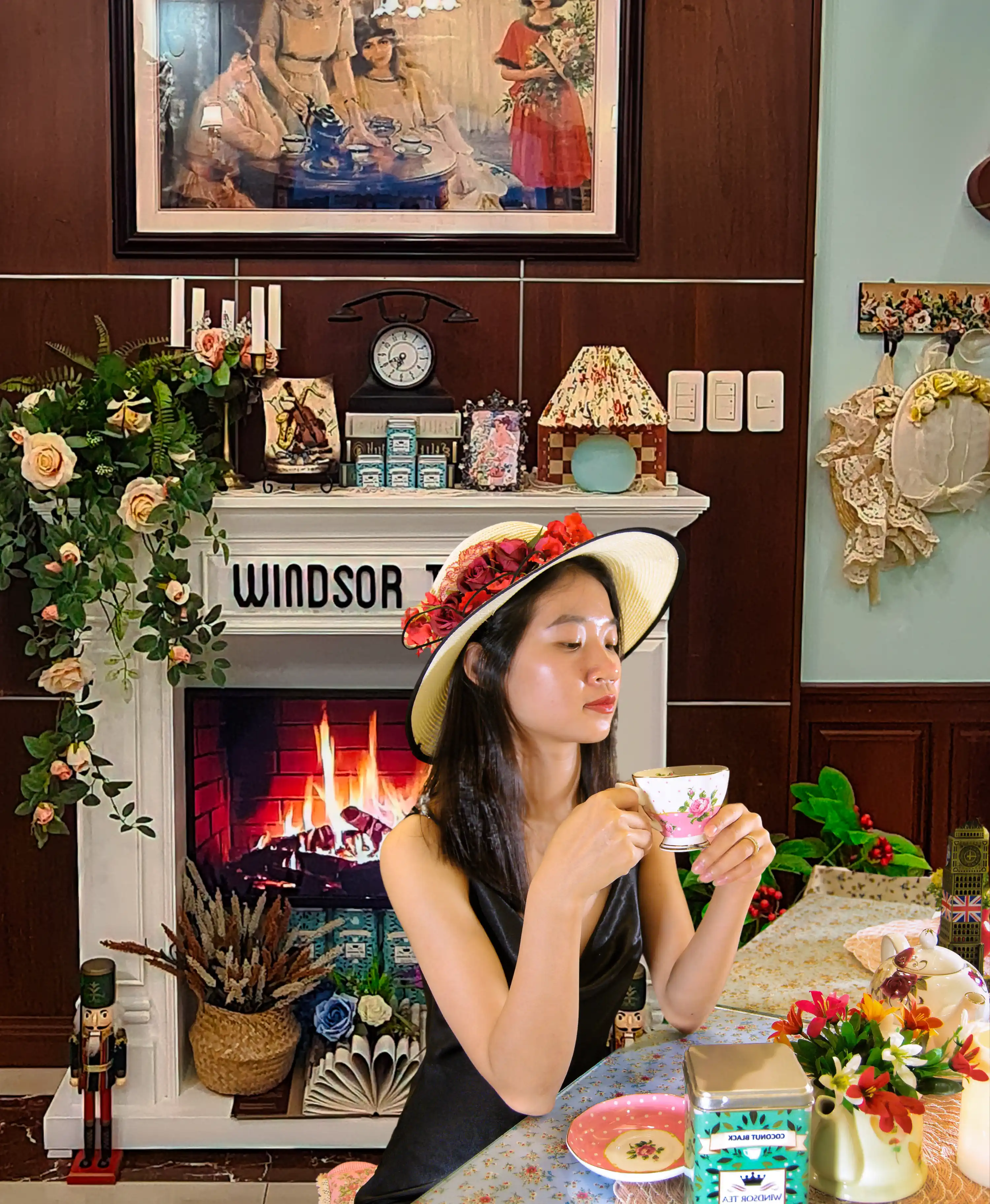 Afternoon Tea for Family At The Windsor Tea House Ho Chi Minh City, Saigon, Vietnam