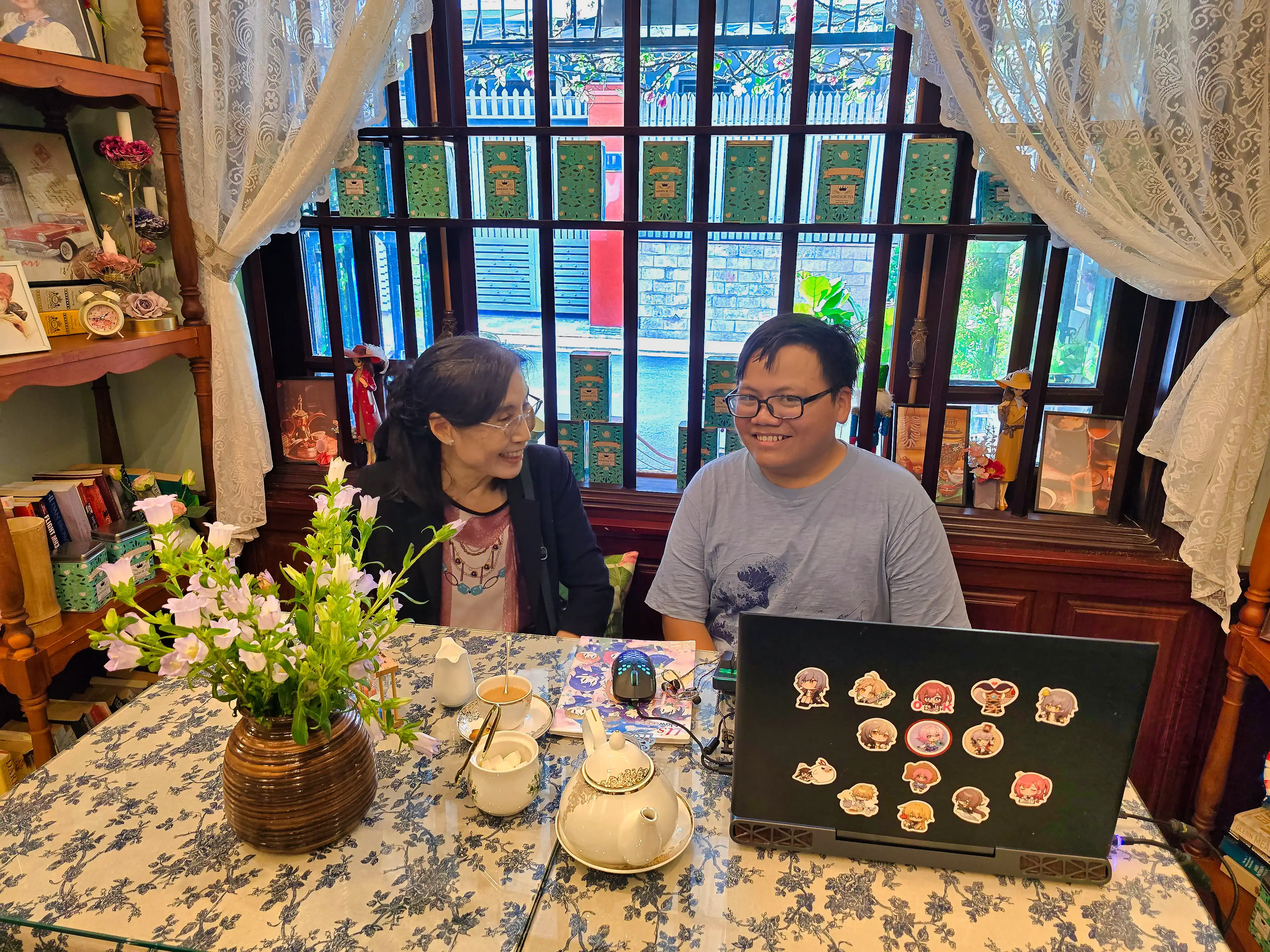 Afternoon Tea for Family At The Windsor Tea House Ho Chi Minh City, Saigon, Vietnam