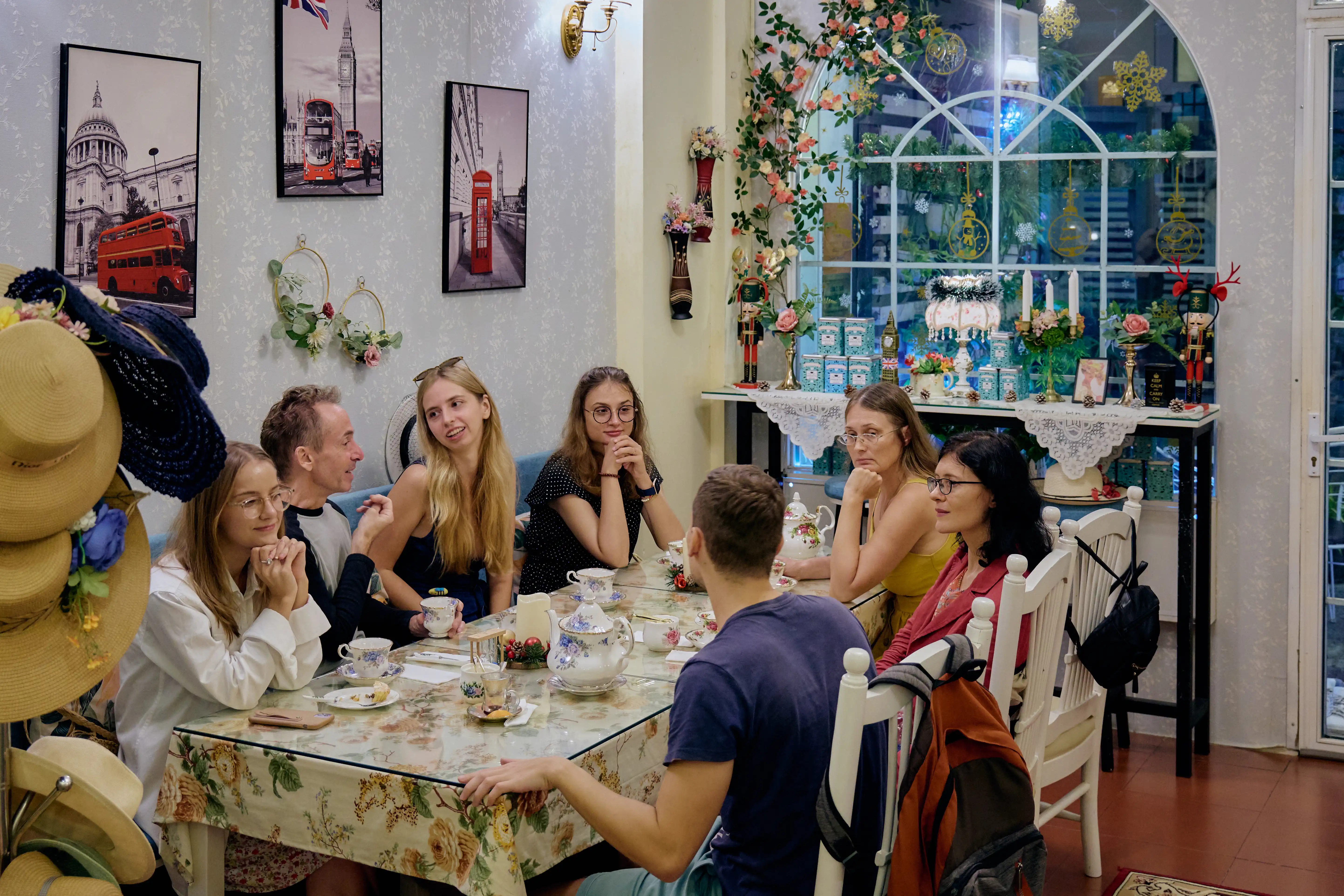 Afternoon Tea for Family At The Windsor Tea House Ho Chi Minh City, Saigon, Vietnam